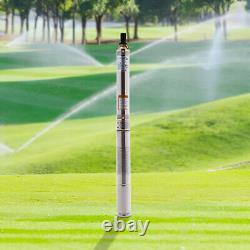 0.33HP Submersible Water Pump Deep Well Pump Stainless Steel For Farm Irrigation