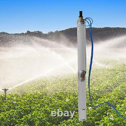 0.75HP 295Ft Deep Well Submersible Pump 16gpm Bore Hole Pump For Irrigation New