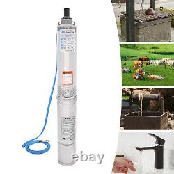 1.0 HP Water Well Pump Stainless Steel Deep Well Submersible Pump 3420RPM 750W