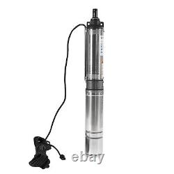 1/2HP Submersible Deep Well Water Pump Stainless Steel For Large Range 110V 370W