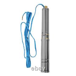 1.5HP Submersible Deep Well Pump Water Pump 24GPM Stainless Steel 1100 W 110V