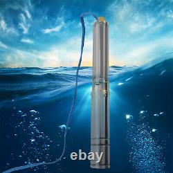 1.5HP Submersible Deep Well Pump Water Pump 24GPM Stainless Steel 1100 W 110V