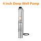 1 Hp 4 Deep Well Water Pump Submersible Stainless Steel 207ft 33gpm (220v 60hz)
