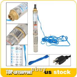 1 Inch Deep Well Pump Submersible Water Pump for Home 3.6m3/h, 16GPM 46m/151ft