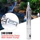 1 Solar Powered Well Water Pump Submersible Bore Deep Pump Dc 24v 370w 1.8 M³/h