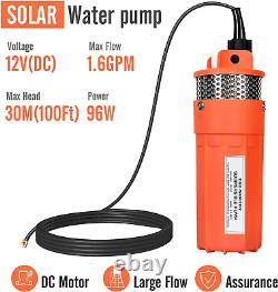 10Ft Cable, Water Flow 1.6GPM, Max Lift 230Ft/70M, 96W Deep Well Pump for Irriga