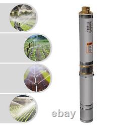 1100W 110V 4 Stainless Steel Deep Well Pump Garden Pond Submersible Water Pump