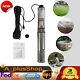 110v Submersible Deep Well Water Pump Large Range Stainless Steel 370w 0.5hp