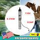 110v Submersible Deep Well Water Pump Large Range Stainless Steel 370w 0.5hp