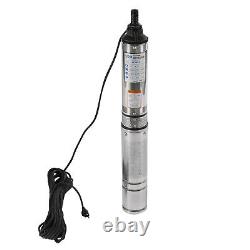 110v Submersible Deep Well Water Pump Stainless Steel 0.5HP 110V 16GPM 157ft