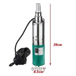 12V 15m/50ft Electric Solar Deep Well Water Pump Submersible Bore Hole Pond 220W