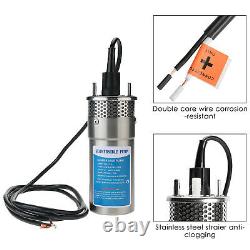 12V 2.1GPM 70M Lift Stainless Solar Submersible Deep Well Water Pump CA