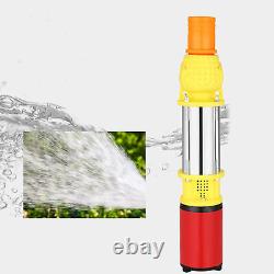 12V 250W Solar Deep Well Pump 5m³/h DC Water Pump With 3 Joints 1in 1.5in 2in