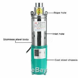 12V 25M Lift Max Flow 3M³/H Submersible Water Pump Solar Energy Deep Well Pump