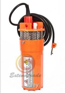 12V 360LPH 70M Lift Small Submersible Power Solar Water Pump Outdoor Deep Well