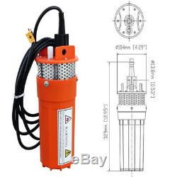 12V Solar Deep Well Water Pump Submersible for Livestock Watering Cabin