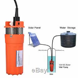 12V Submersible Deep DC Solar Well Water Pump Battery Alternate Energy 4 230Ft