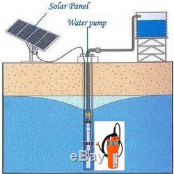 12V Submersible Deep DC Water Well Pump Alternative Energy Solar Powered Battery