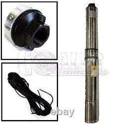 150FT 1/2HP Deep Well Pump Submersible 25GPM Stainless Steel Underwater Bore New