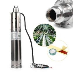 180W 12V DC 2m³/h 40m Solar Water Powered Pump Submersible Bore Hole Deep Well