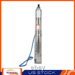 196.8ft Deep Well Submersible Pump Stainless Steel Water Pump 1HP 115V 30GPM