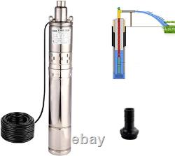 1Inch Outlet Water Pump 86M Head Deep Well Pump Screw Submersible Water Pump for