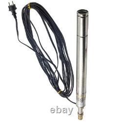 2 0.5hp Deep Well Submersible Pump 1080 L/H 370 W 50m Pompa Submersible Bore