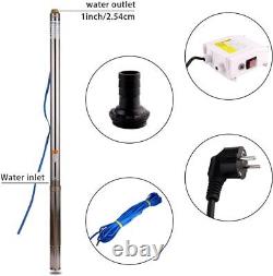 2.5 Deep Well Pump High Lift 110V 60Hz 0.75HP with Controller for Irrigation