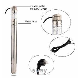 2 Inch Screw Pump Submersible Water Pump Deep Well Pump for Home Pool 370 W NEW