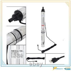 220V 2HP 440FT 42GPM Submersible Water Pump Deep Well Pump Free Shipping