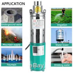 220W DC 12V 30M Lift Deep Well Pump Submersible Water Pump For Solar System Farm