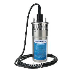 24V 2.1GPM 70M Lift Stainless Solar Powered Submersible Deep Well Water Pump CA