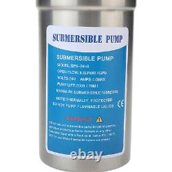 24V 2.1GPM 70M Lift Stainless Solar Powered Submersible Deep Well Water Pump CA