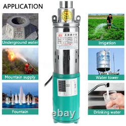 24V 260W Lift Max 1.2M³/H Submersible Water Pump Deep Well Pump For Solar System