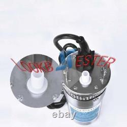 24V Stainless Shell Submersible 3.2GPM 4 Deep Well Water DC Pump