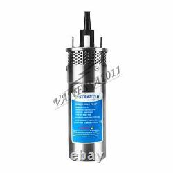 24V Stainless Shell Submersible 3.2GPM 4 Deep Well Water DC Pump /Solar Battery