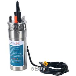 24V Stainless Shell Submersible 3.2GPM 4 Deep Well Water DC Pump /Solar Battery