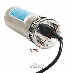 24V Stainless Steel Shell Submersible 4 Deep Well Water DC Pump Solar Battery