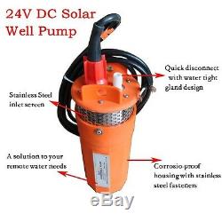 24V Submersible Deep DC Solar Well Water Pump Solar battery alternate energy USE