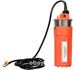 24V Submersible Deep Well Water Pump with 10Ft Cable 1.6GPM 4'' 5A, Max Lift 230