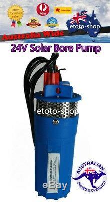 24v DC Solar Pump 4 Submersible Bore Hole Water Pump 70m Head Deep Well Battery