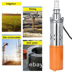 260W DC 24V 1.2M³/H 50M Max Lift Deep Well Pump Submersible Water Pump +