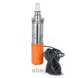260W DC 24V 1.2M³/H 50M Max Lift Deep Well Pump Submersible Water Pump + Cable