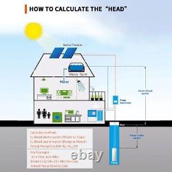 2inch Solar deep well pump MPPT controller stainless steel solar screw water Pum