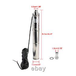 3 12V 150W Deep Well Solar Submersible Bore Hole Water Pump Built-in MPPT