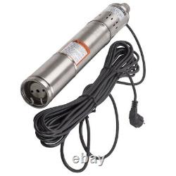 3 17 L/min Borehole Deep Well Submersible Electric Water Pump Stainless Steel