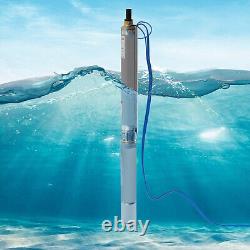 3 1HP 16GPM Submersible Pump 380Ft Deep Well Pump Water Pump Stainless Steel