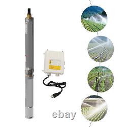 3 1Hp New Screw Pump Submersible Water Deep Well Pump Stainless Steel 110V/60Hz