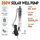 3 24v 350w Deep Well Solar Submersible Bore Hole Water Pump Built-in Mppt