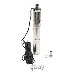 3 24V 350W Deep Well Solar Submersible Bore Hole Water Pump Built-in MPPT